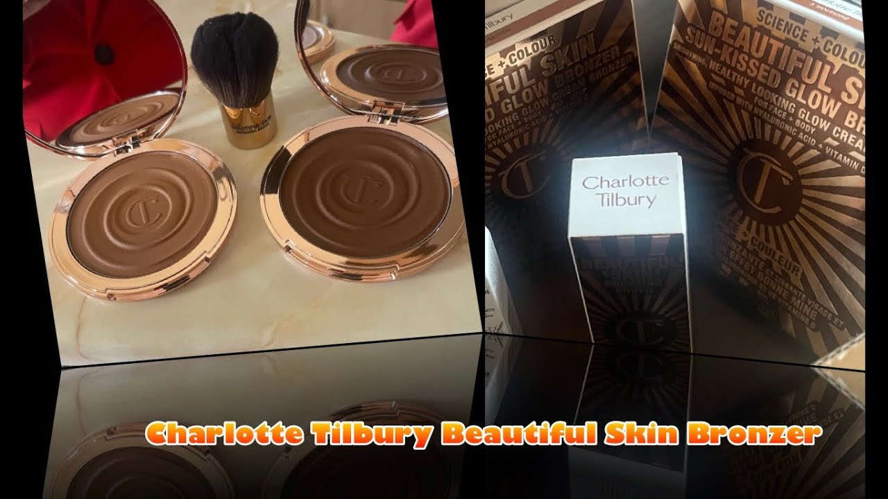 Charlotte Tilbury NEW Beautiful Skin Bronzer, Brush & Super Chic easy makeup
