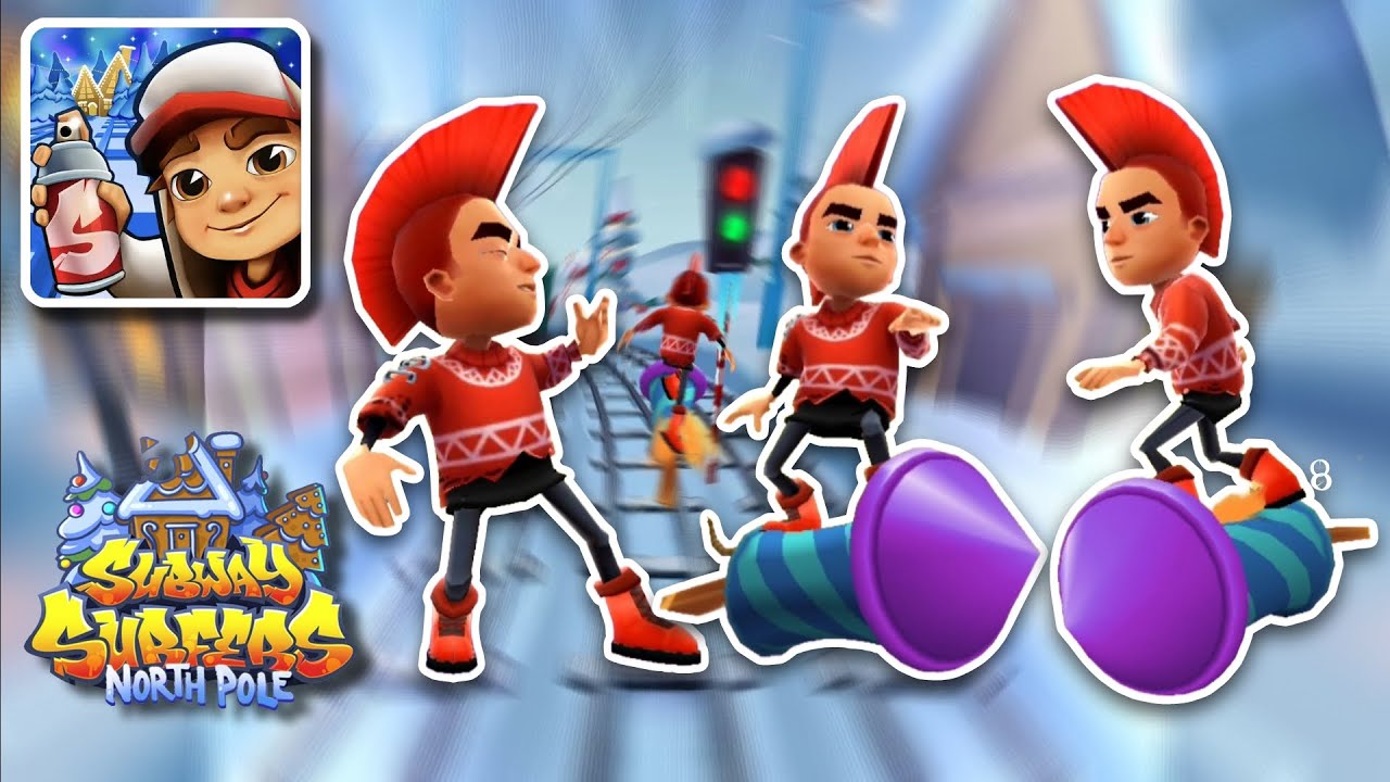 Subway Surfers North Pole 2023 - Unlock Festive Spike - Rocket Full Upgrades