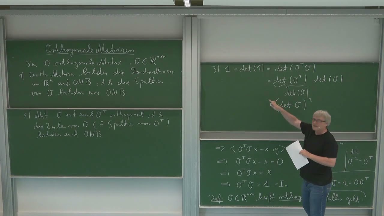 HMI 2: 2.16. Eigenschaften von orthogonalen Matrizen
