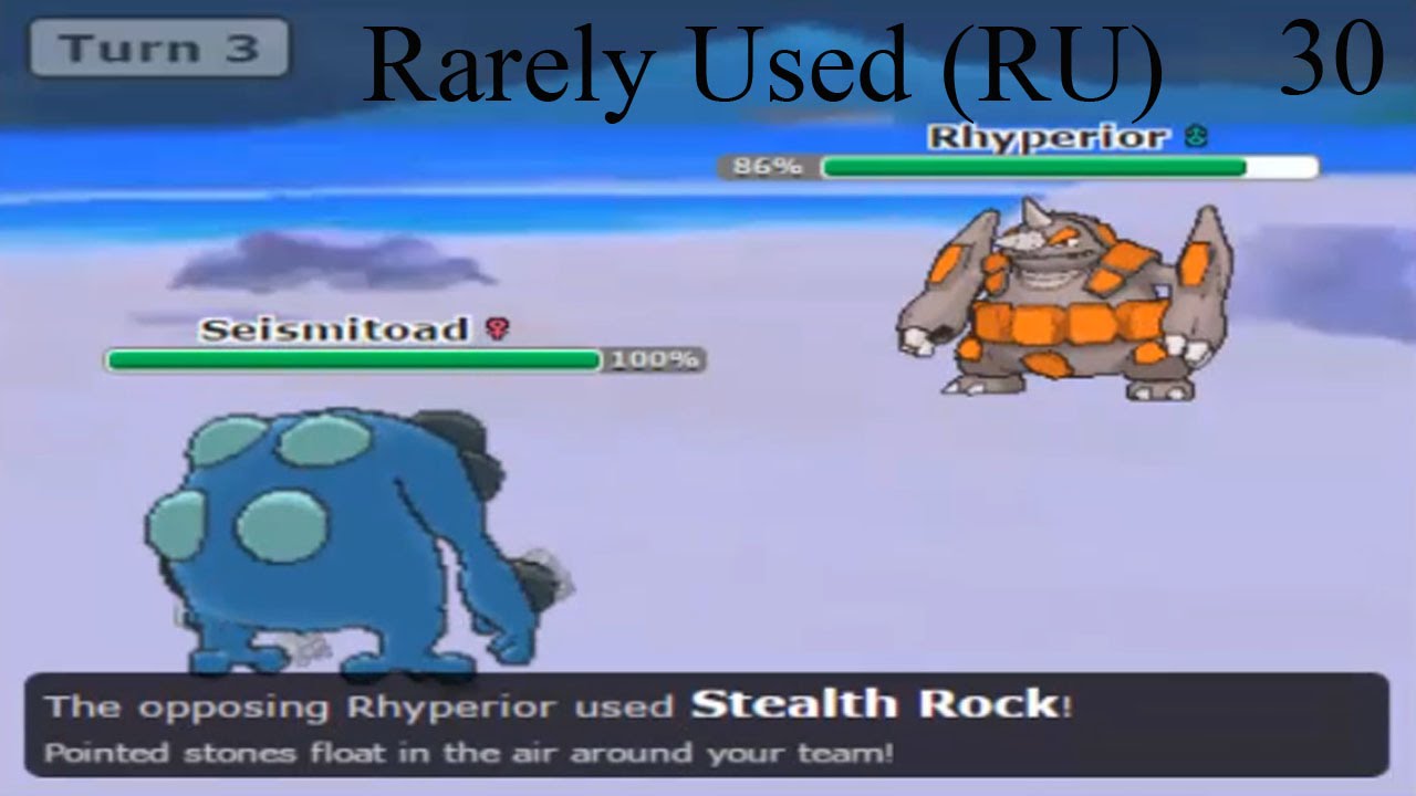 30. Pok&eacute;mon competitivo. Rarely used (RU) - Trampa rocas y p&uacute;as toxicas