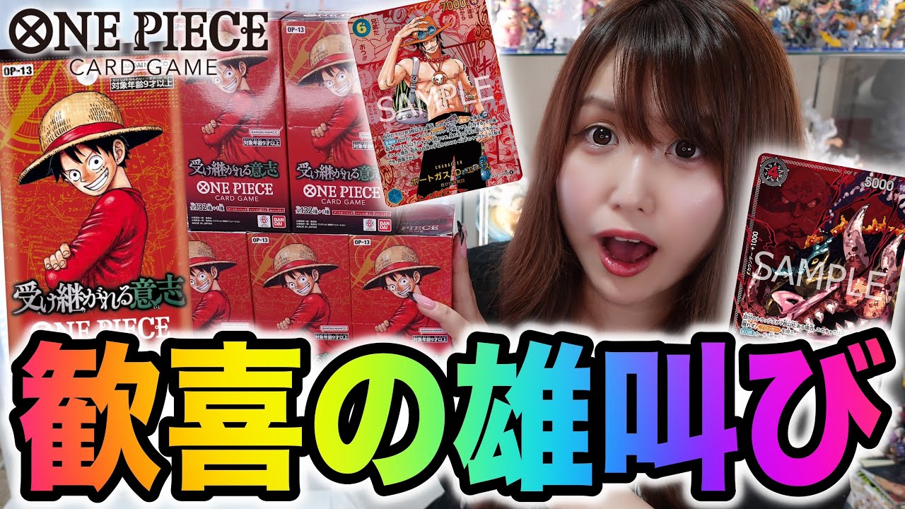 当たりがやば過ぎるワンピカード最新弾でとんでもない奇跡が…【ワンピースカード】ONE PIECEカード第13弾受け継がれる意思【OP-13】