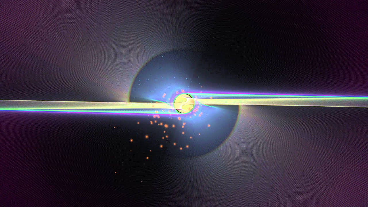 4K Magical Sparkling Ring Flare Form 2160p Motion Background