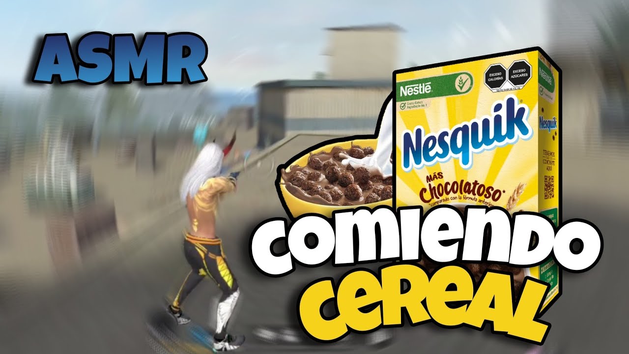 ASMR free fire| comiendo cereal de chocolate