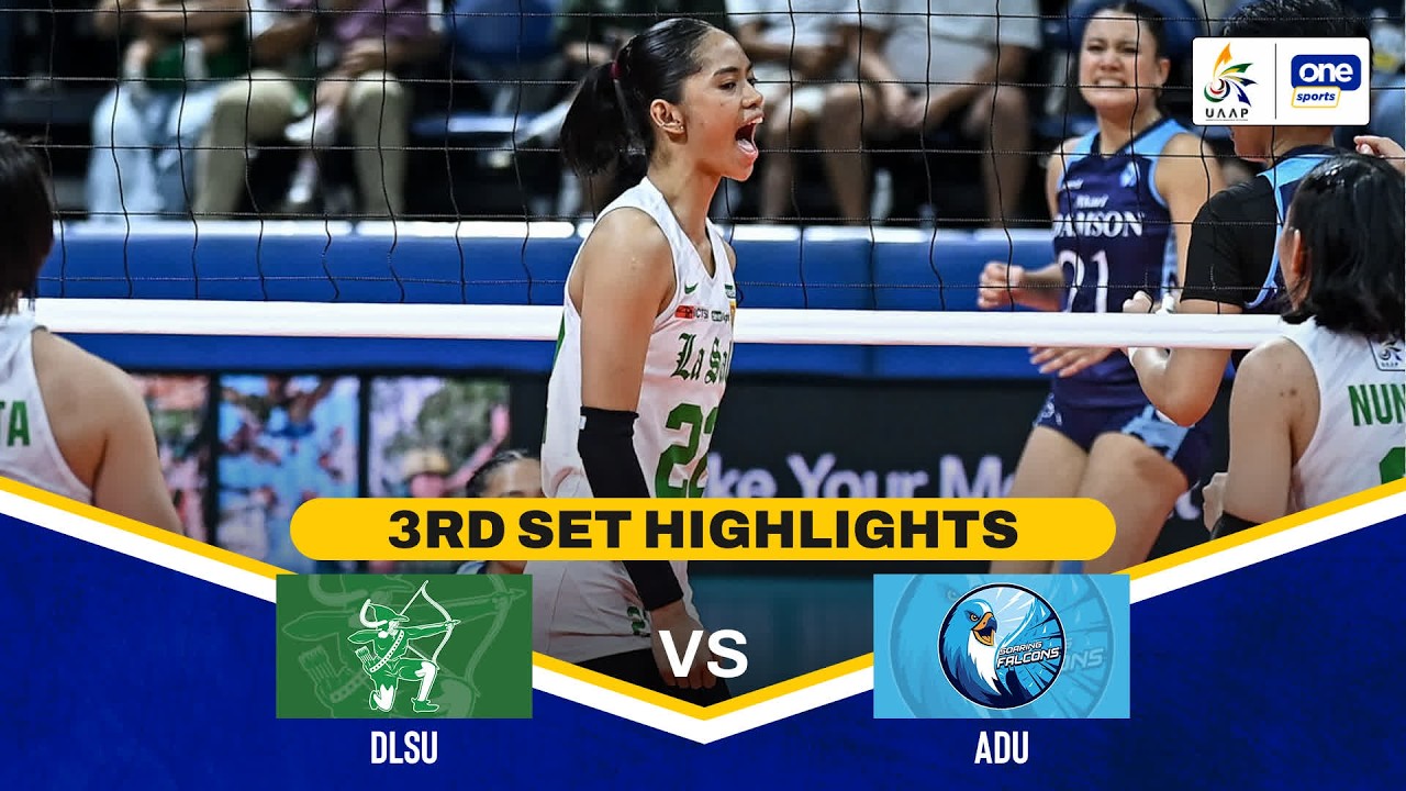 DLSU vs AdU | SET 3 HIGHLIGHTS | UAAP SEASON 88 WOMEN&rsquo;S VOLLEYBALL | MARCH 21, 2026