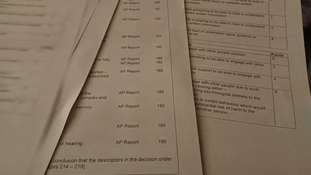 Ŕe PIP tribunal I have been sent some DWP ONLY Information. By Miss K L Slomczynski