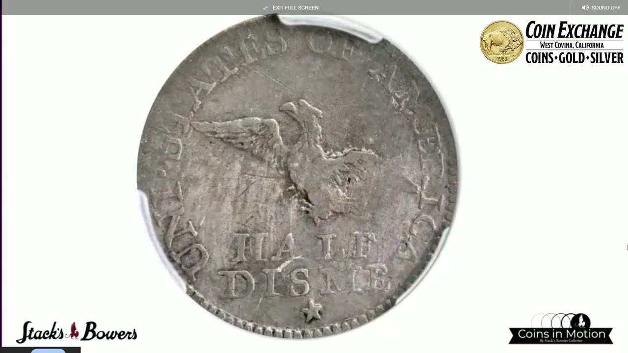 1792 Half Disme auction April 1, 2025