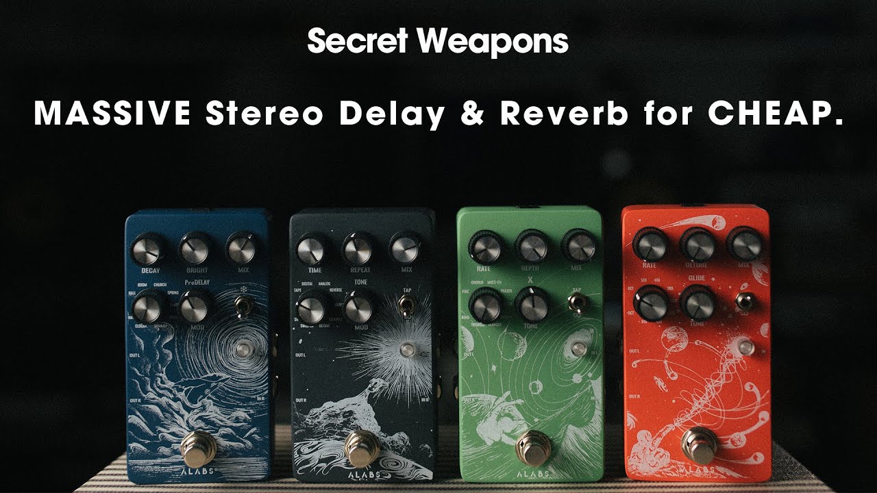 MASSIVE stereo tones for cheap?? ALABS Pedals | Secret Weapons Demo & Review