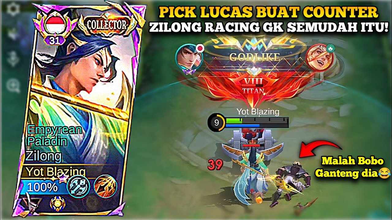 PICK LUKAS BUAT COUNTER ZILONG RACING DI EXP?!! KITA LANGSUNG AJA KASIH GAME YANG KERAS!!!🔥