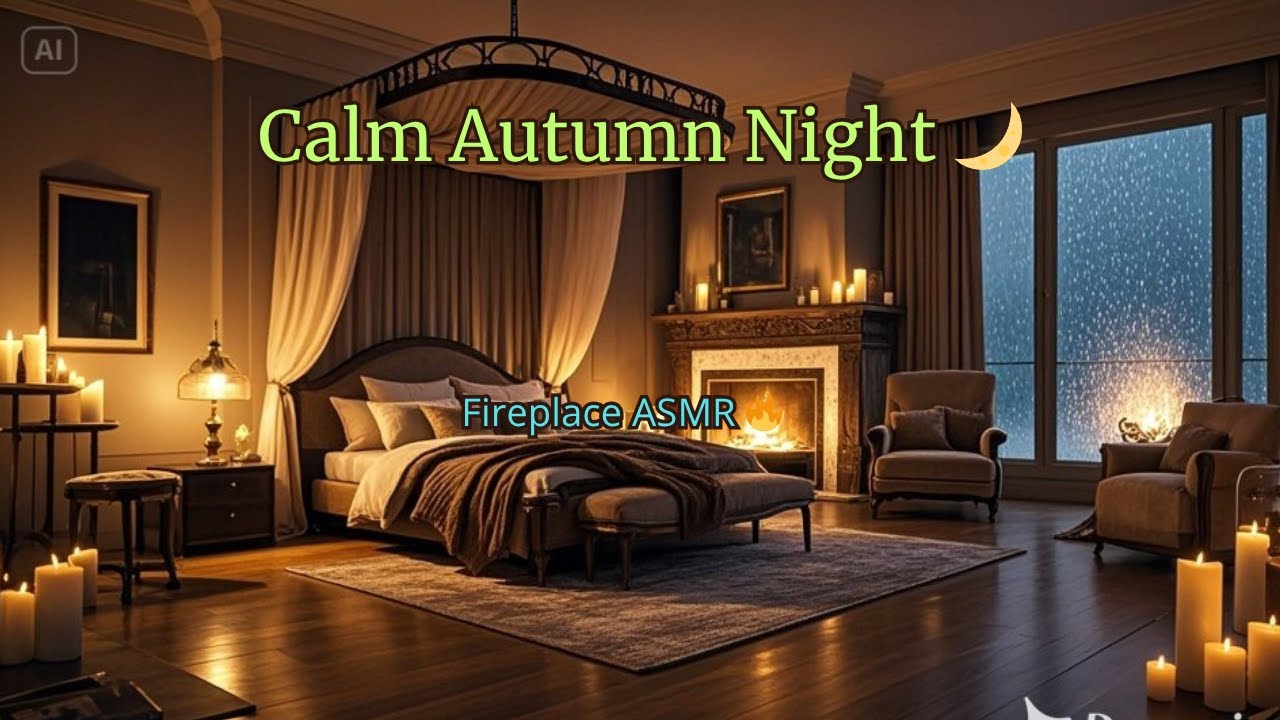 Fireplace Piano Music 🔥 Relaxing Soft Piano & Crackling Fire Sounds for Sleep & Study