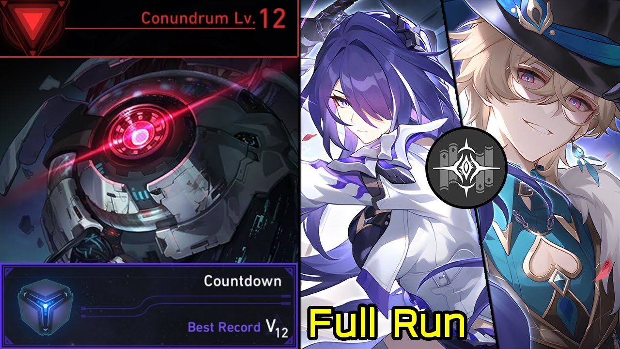 Conundrum Lv.12 Acheron & Aventurine Erudition Path Countdown Dice Full Run