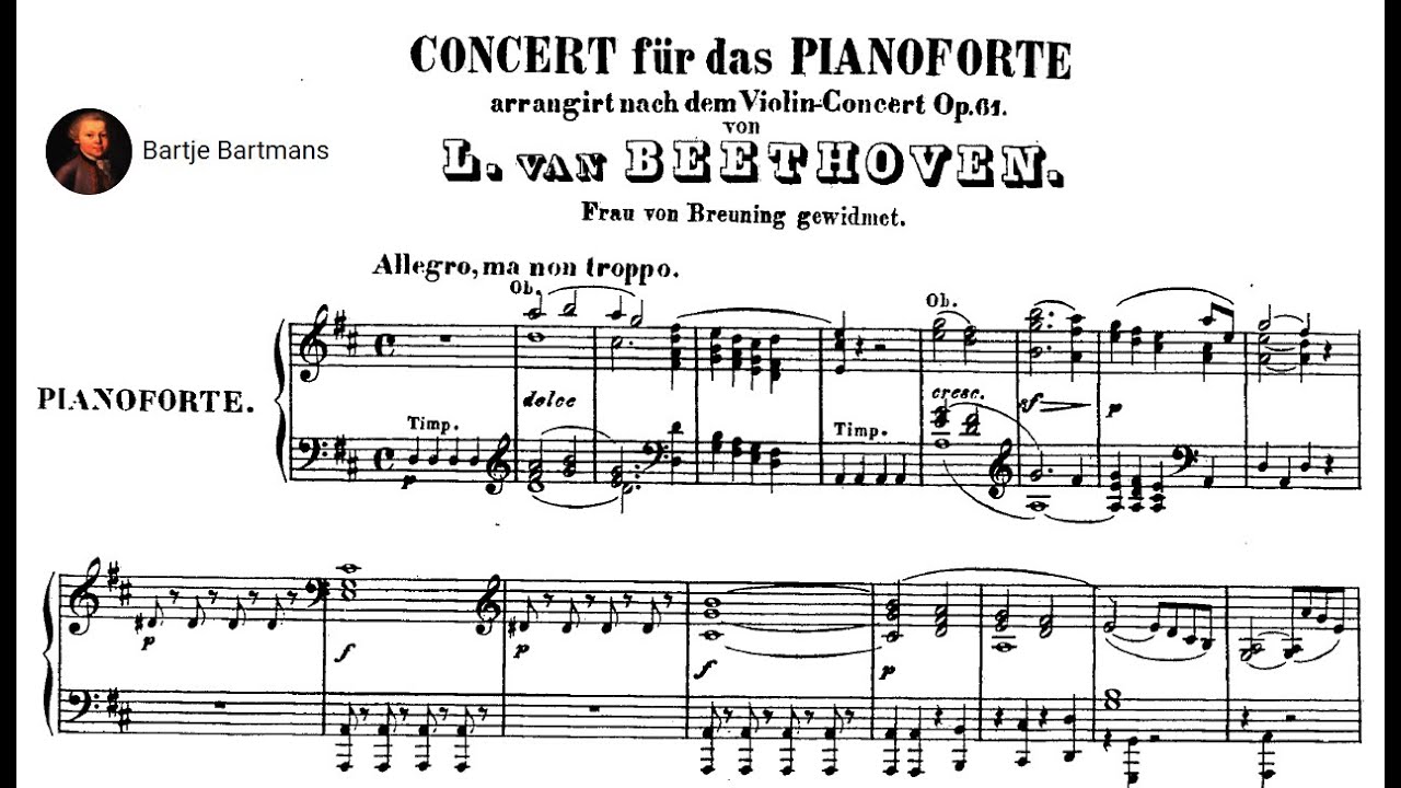 Beethoven - Piano Concerto (No. 6) in D major, Op. 61a (1807) {Duchâble}