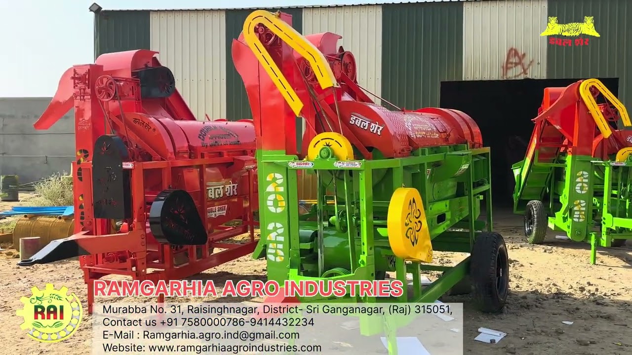 Double Sher thresher  भरोसेमंद टेक्नोलॉजी | कम खर्च, ज़्यादा मुनाफा प्रति घंटा 4 टन+ थ्रेशिंग आउटपुट
