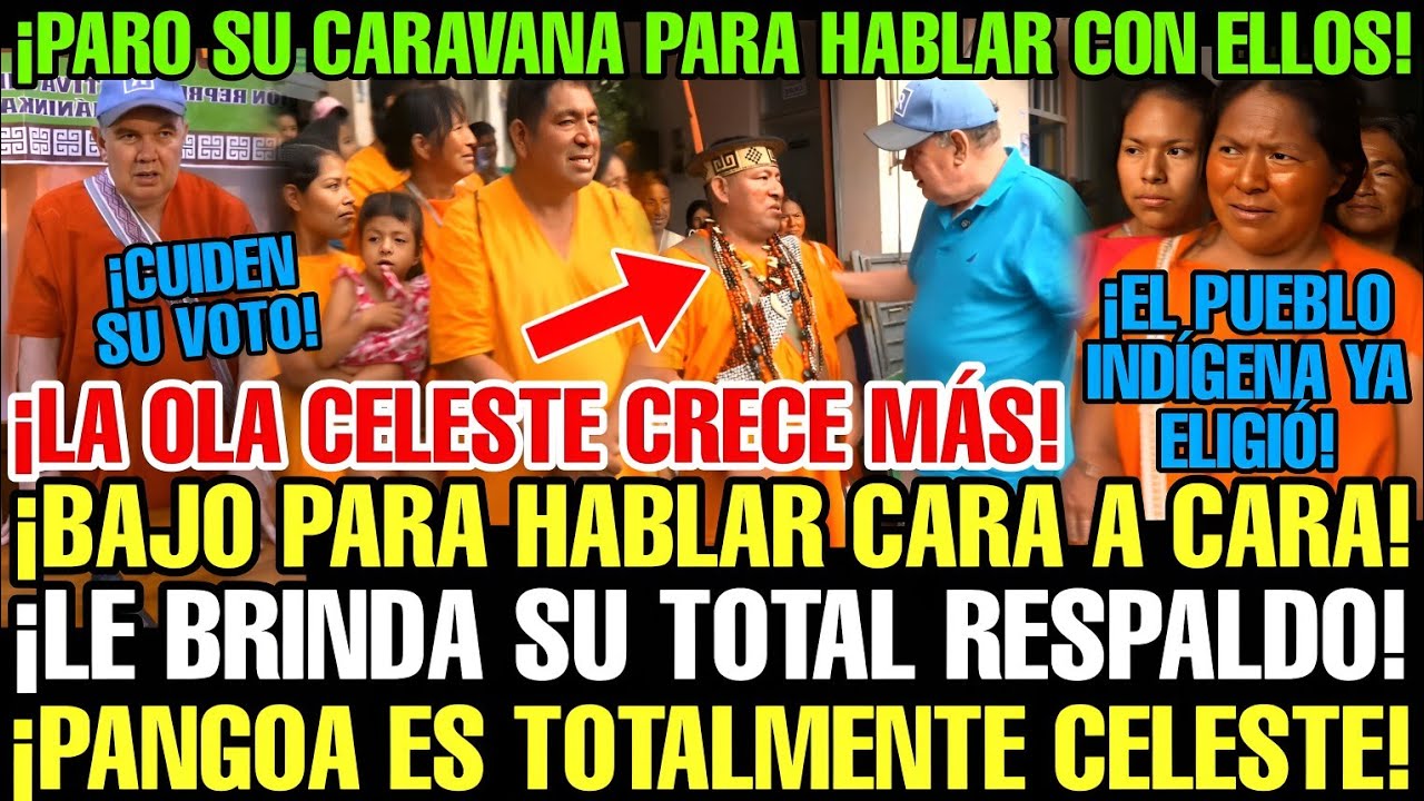 PORKY DETIENE SU CARAVANA EN PANGOA Y REVELA SU PLAN A INDÍGENAS QUE LO APLAUDEN Y DAN SU APOYÓ 