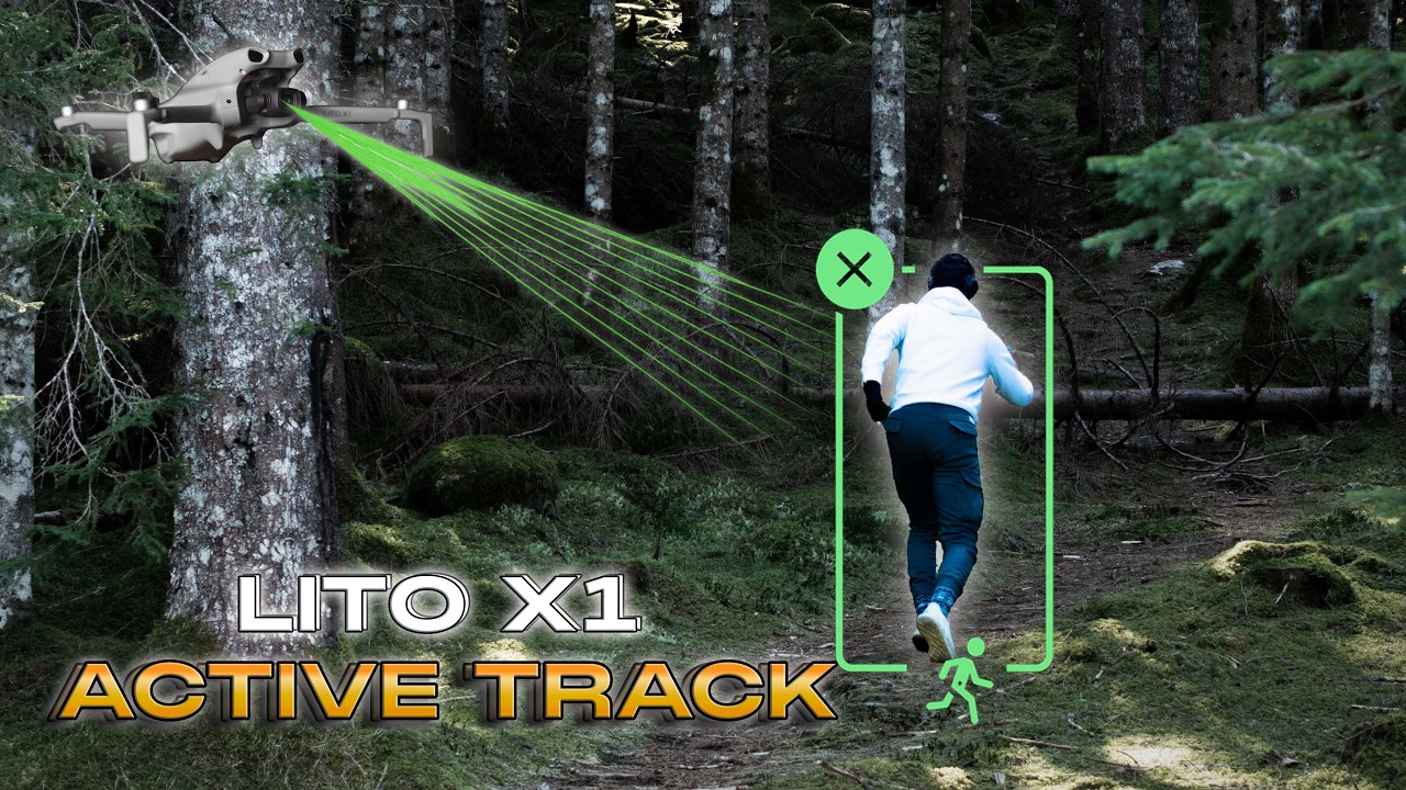 DJI LITO X1: Предельное испытание Active Track (против Mini 5 PRO)