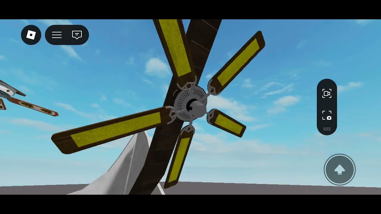 Ceiling fans in a abandoned village  in roblox!!!