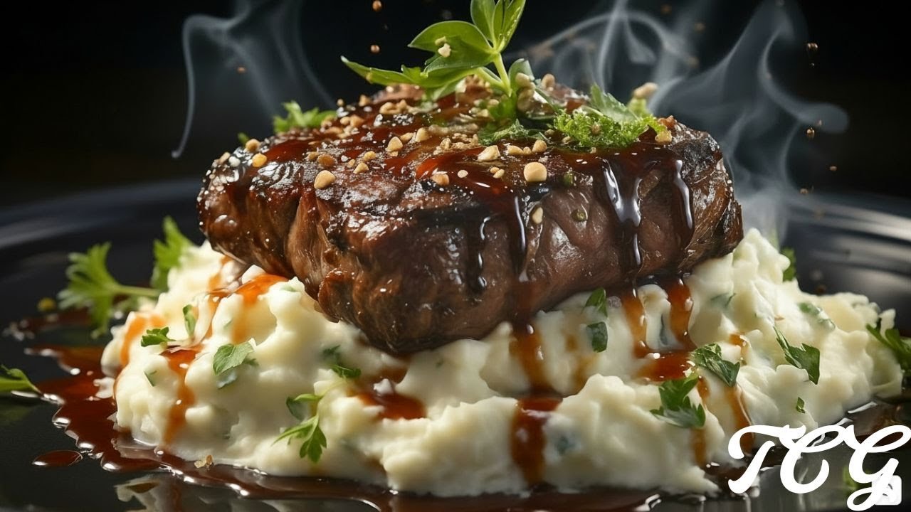 Juicy Pan-Seared Beef Steak with Creamy Mashed Potatoes | Easy Steak Dinner at Home