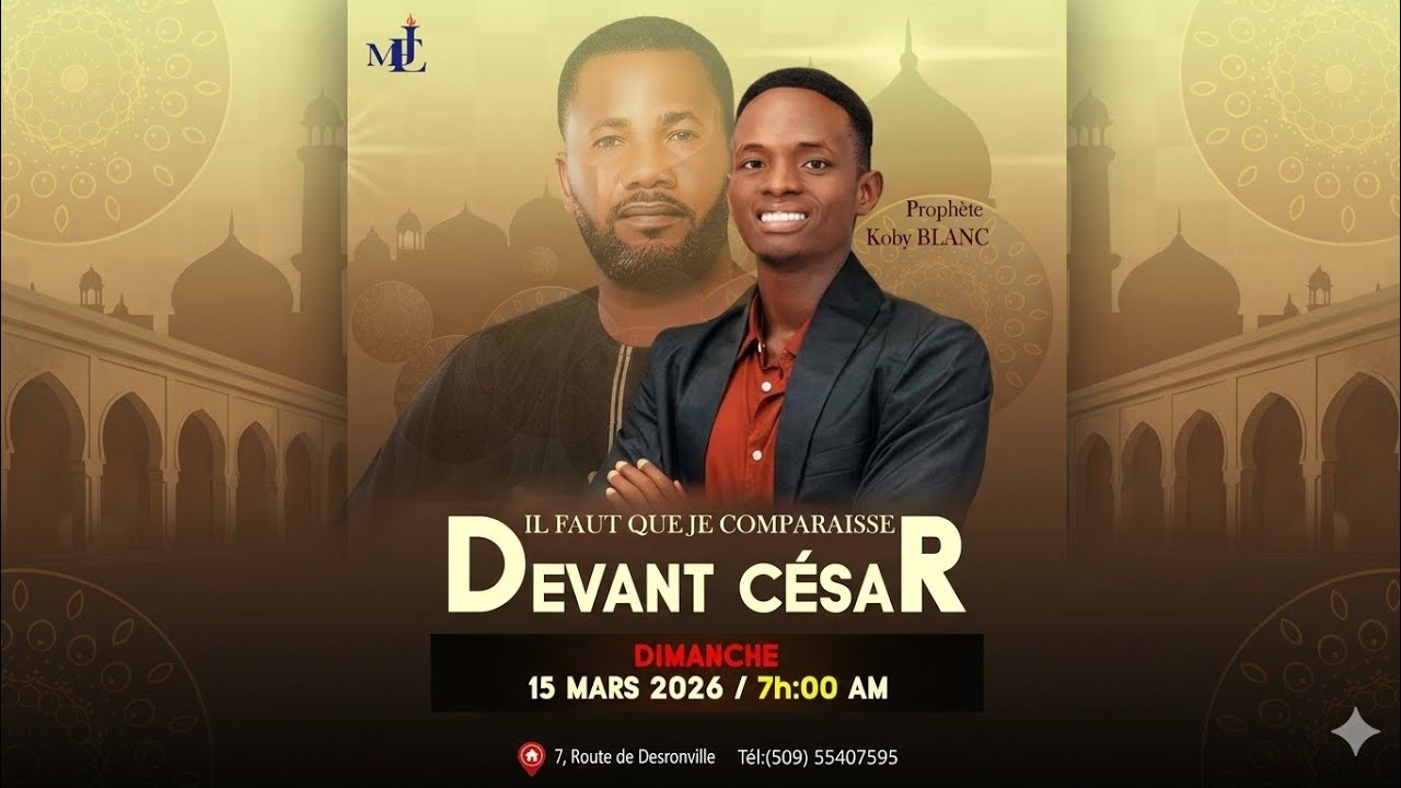 IL FAUT QUE JE COMPARAISSE DEVANT CÉSAR Avec le Docteur Koby BLANC.