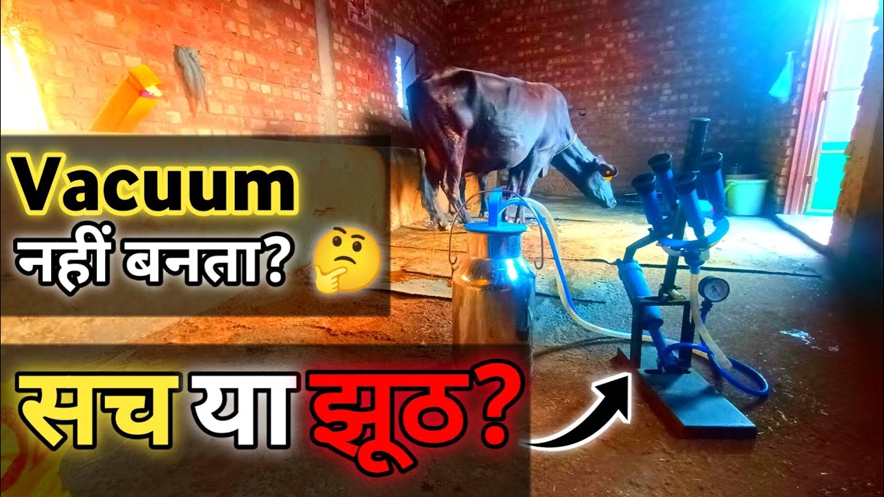 दूध निकालने की मशीन में Vacuum क्यों नहीं बनता? | Milking Machine Problem Hindi | Dairywale Bhaiya