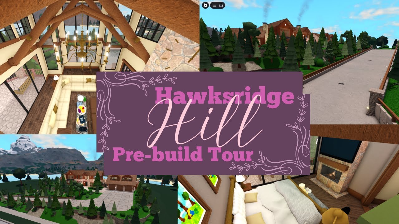 Bloxburg ~ Let's Tour the Hawksridge Hall made by capdo_roblox ~ Touring a Prebuild in Bloxburg