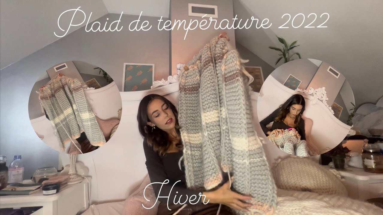 PLAID TEMPÉRATURE - HIVER 2022 rattraper une erreur de maille glissée sur l’envers, beaucoup de gris