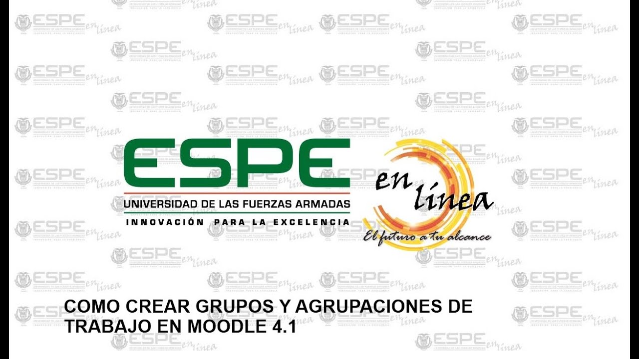 Crear grupos y agrupaciones de trabajo en Moodle 4.1