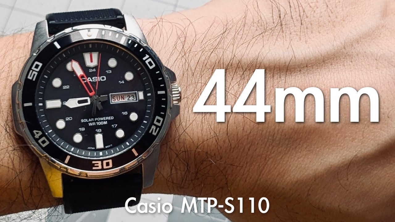 The Almost Perfect Casio Solar Diver.  Here's Why. (Casio MTP-S110 Review)