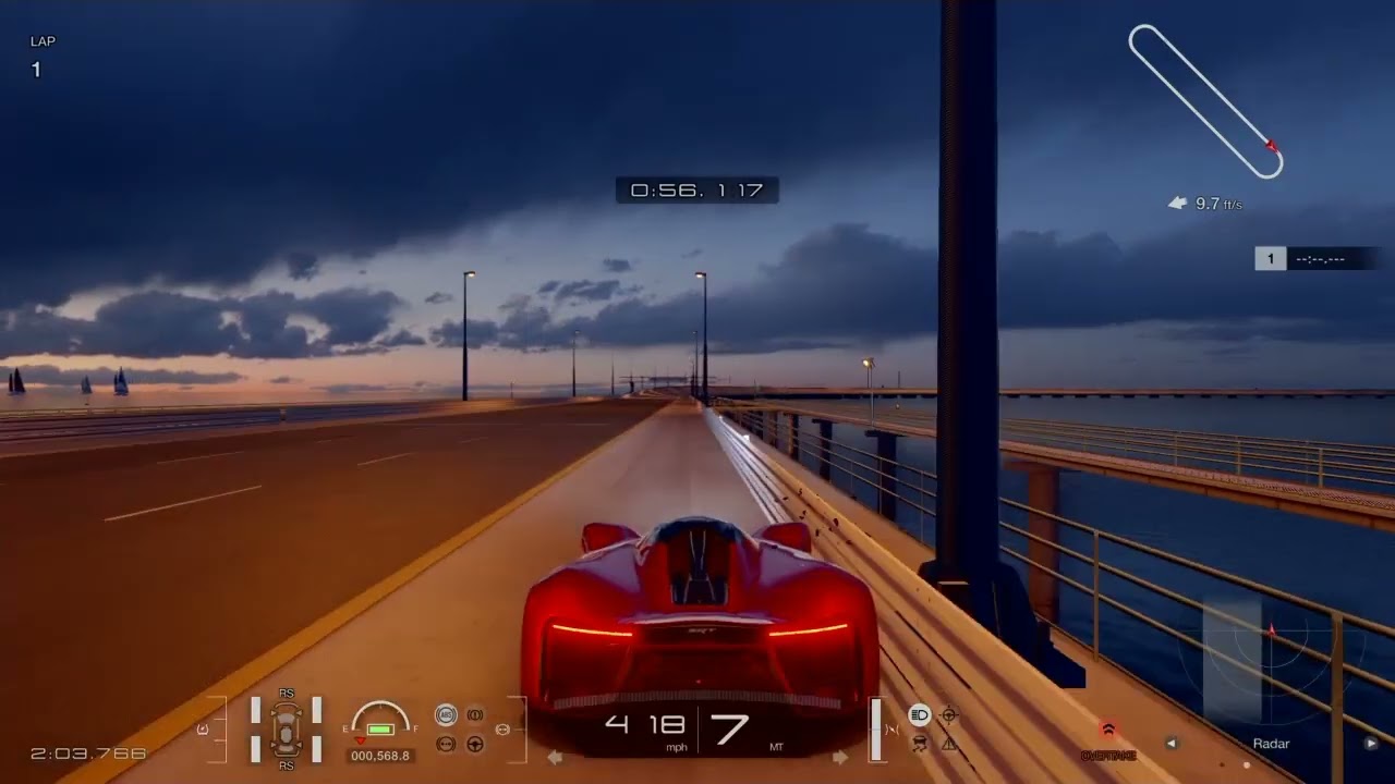 Gran Turismo 7: Speed Glitch - SRT Tomahawk S (600+mph)(Patched)(2:46.197 Standing start)