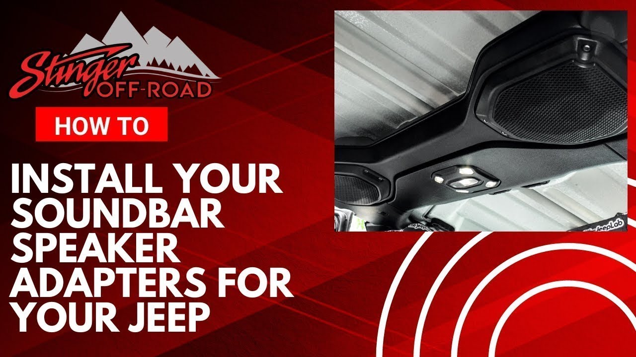 INSTALL: SOUNDBAR SPEAKER ADAPTERS FOR JEEP WRANGLER JL 2018+ & GLADIATOR JT 2020+ | STXJLSBA