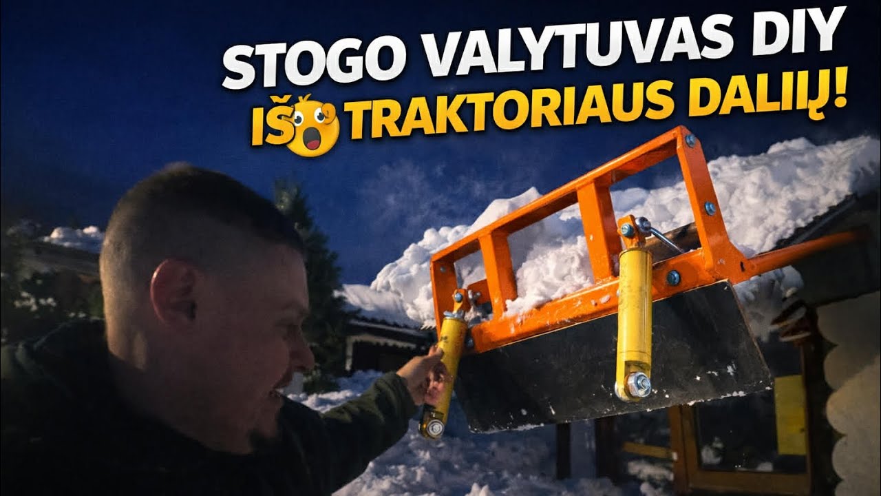 KAIP PASIDARYTI STOGO VALYTUVĄ?Panaudojau traktoriaus dalis!