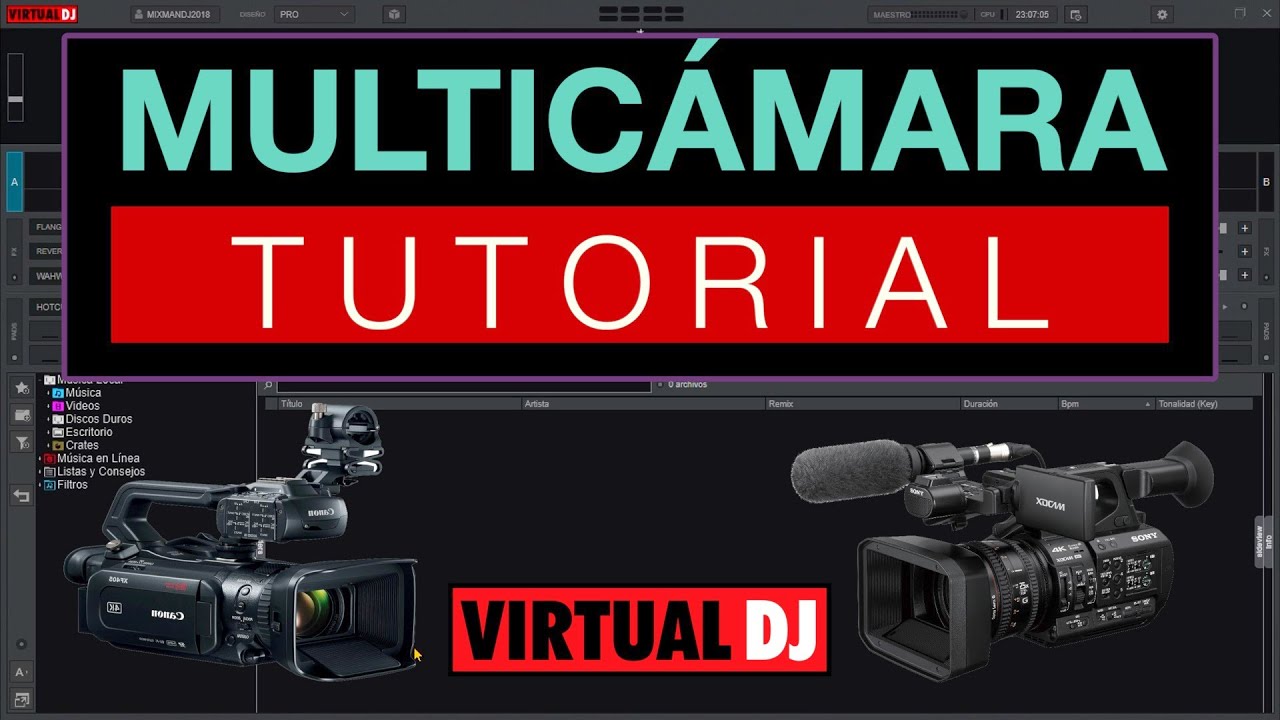 VIRTUAL DJ 2021 8.5 - plugin MULTIC&Aacute;MARA tutorial CHROMA KEY 💥