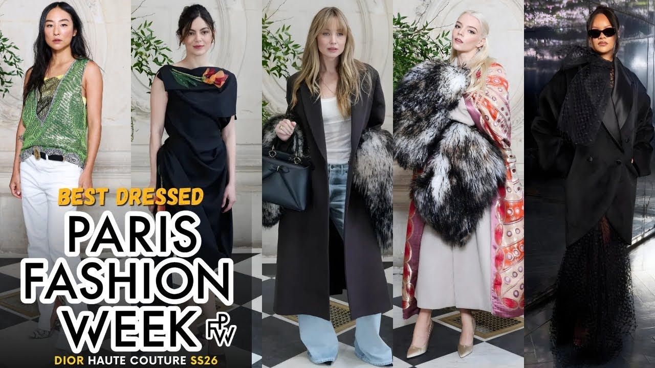 TOP 10 BEST DRESSED CELEBRITIES AT PARIS HAUTE COUTURE FASHION WEEK 2026! (Dior SS26)
