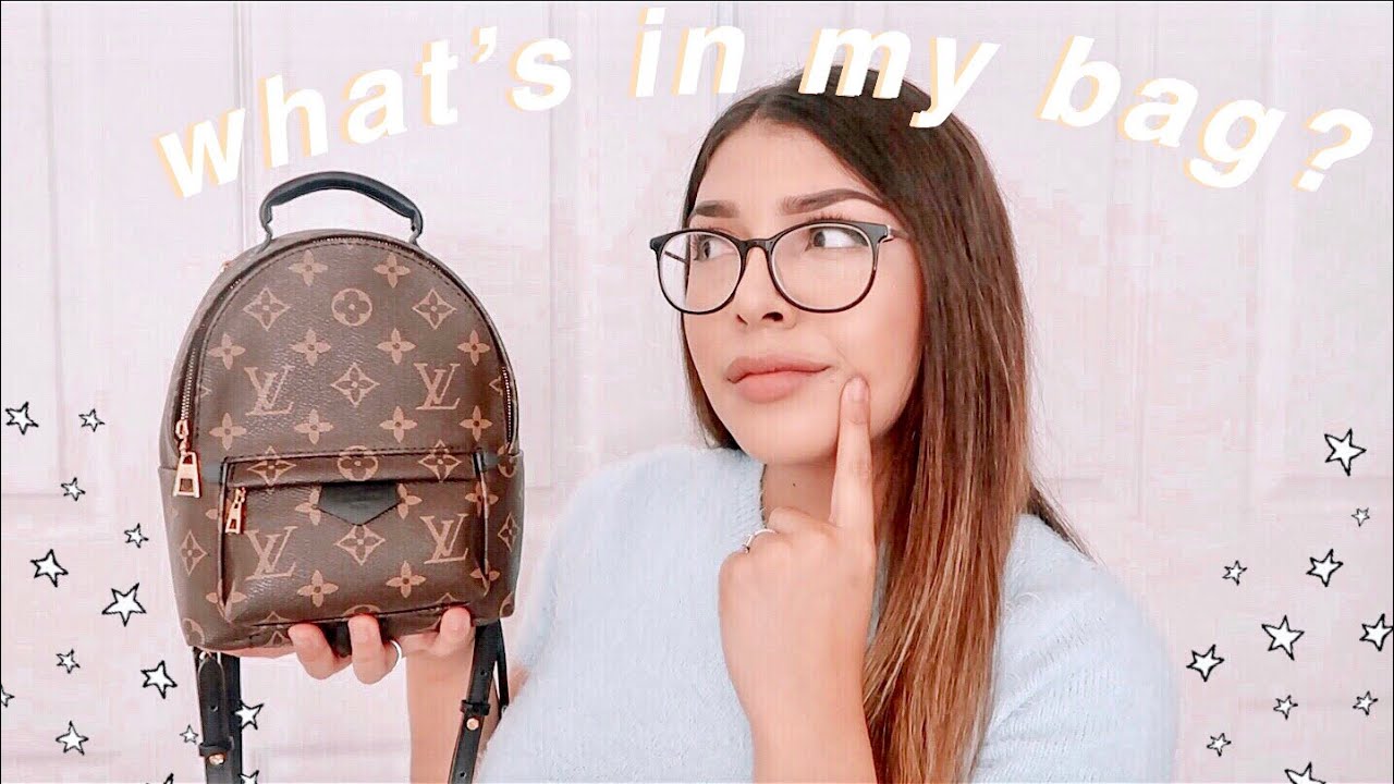 WHAT FITS IN MY LOUIS VUITTON PALM SPRINGS MINI BACKPACK