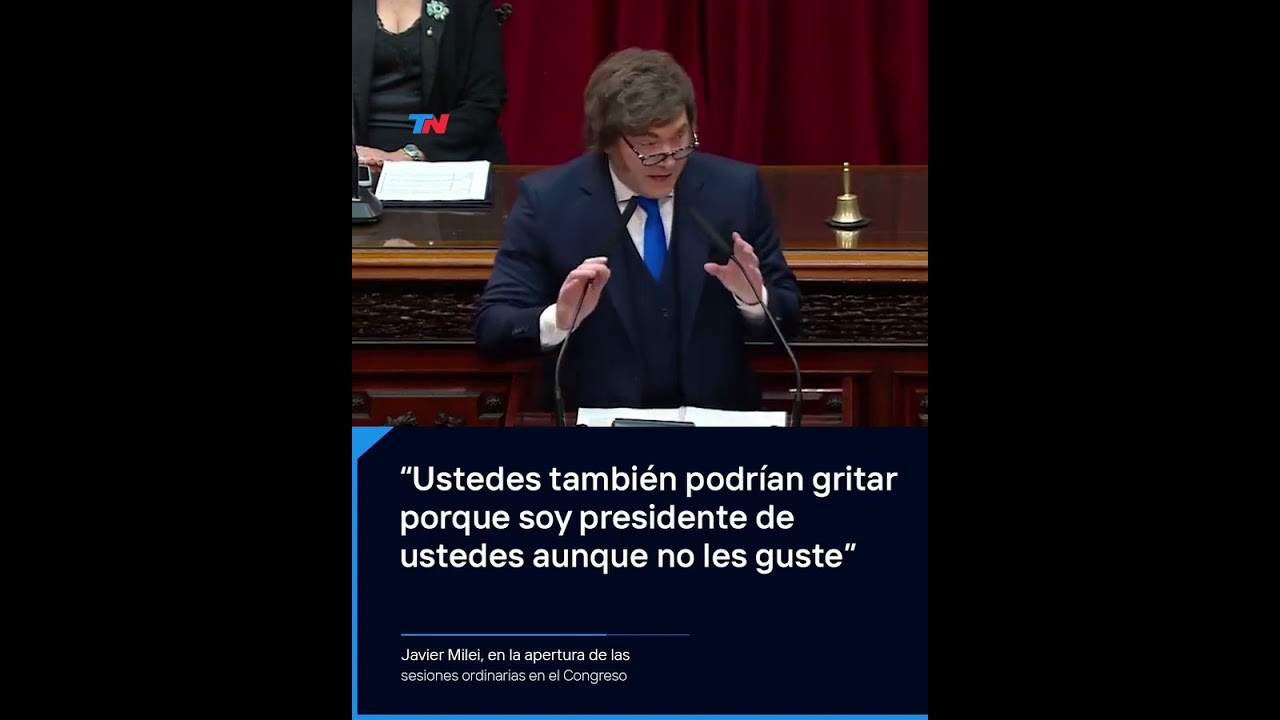 Milei critic&oacute; a la oposici&oacute;n que no aplaudi&oacute; su discurso: 