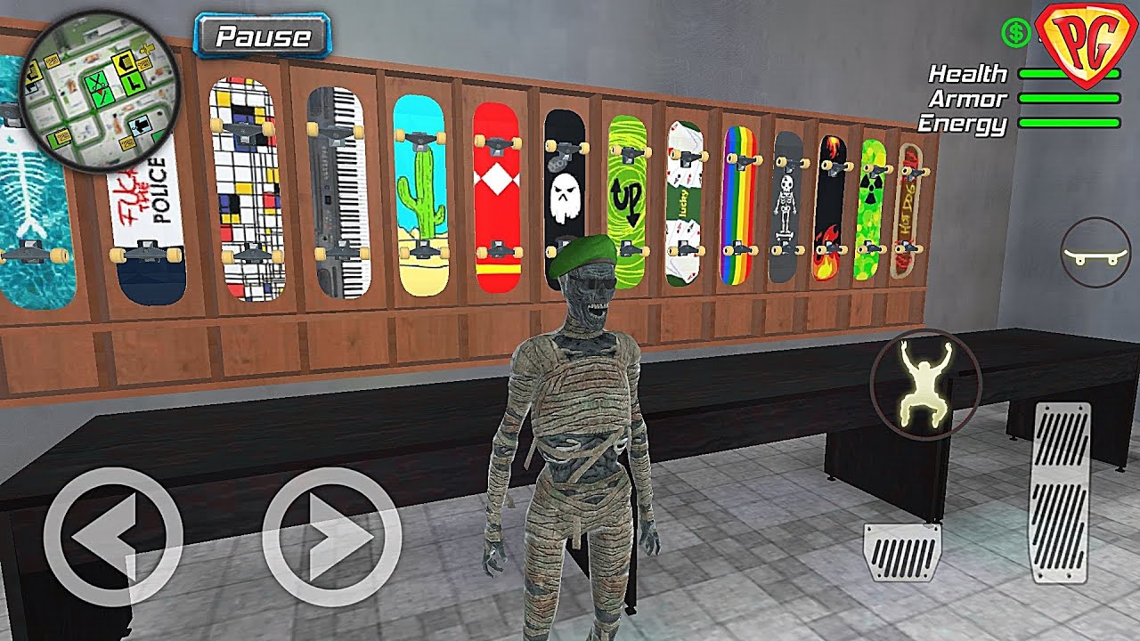Rope Mummy Crime Simulator: Vegas Hero #12 Skate Shop