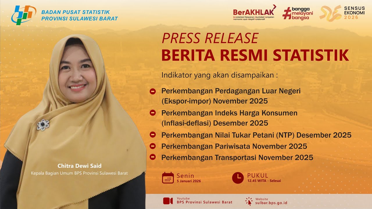 Berita Resmi Statistik 5 Januari 2026