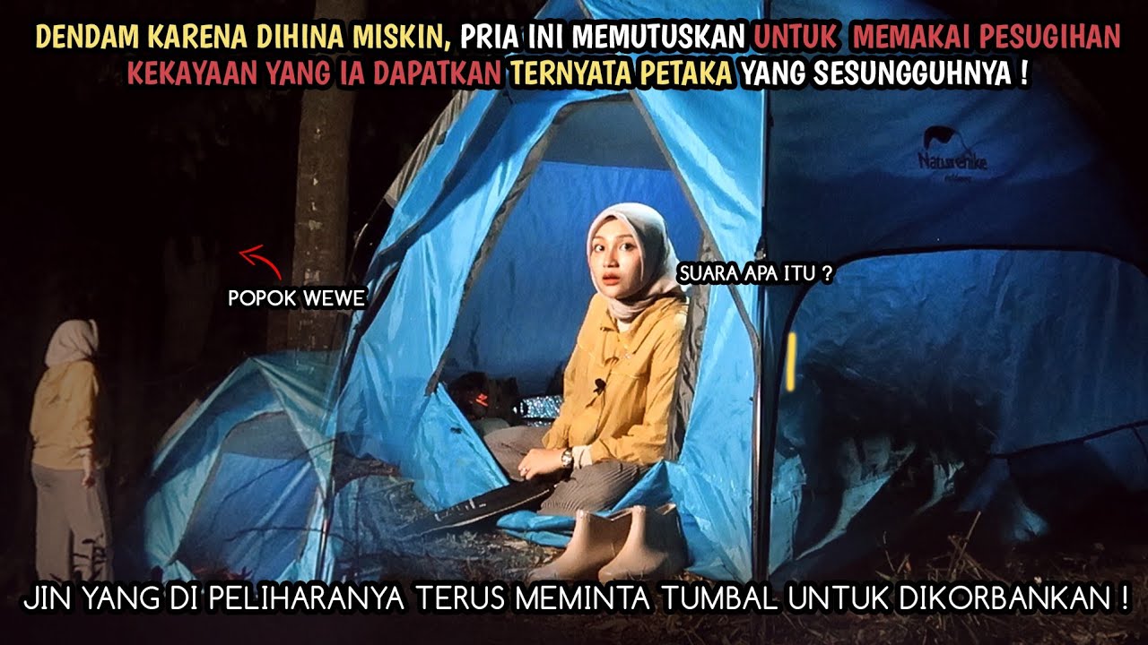 SOLO CAMPING HOROR : NEKAT CAMPING DI TEMPAT PESUGIHAN, SAYA NYARIS JD TUMBAL SOSOK INI ‼️