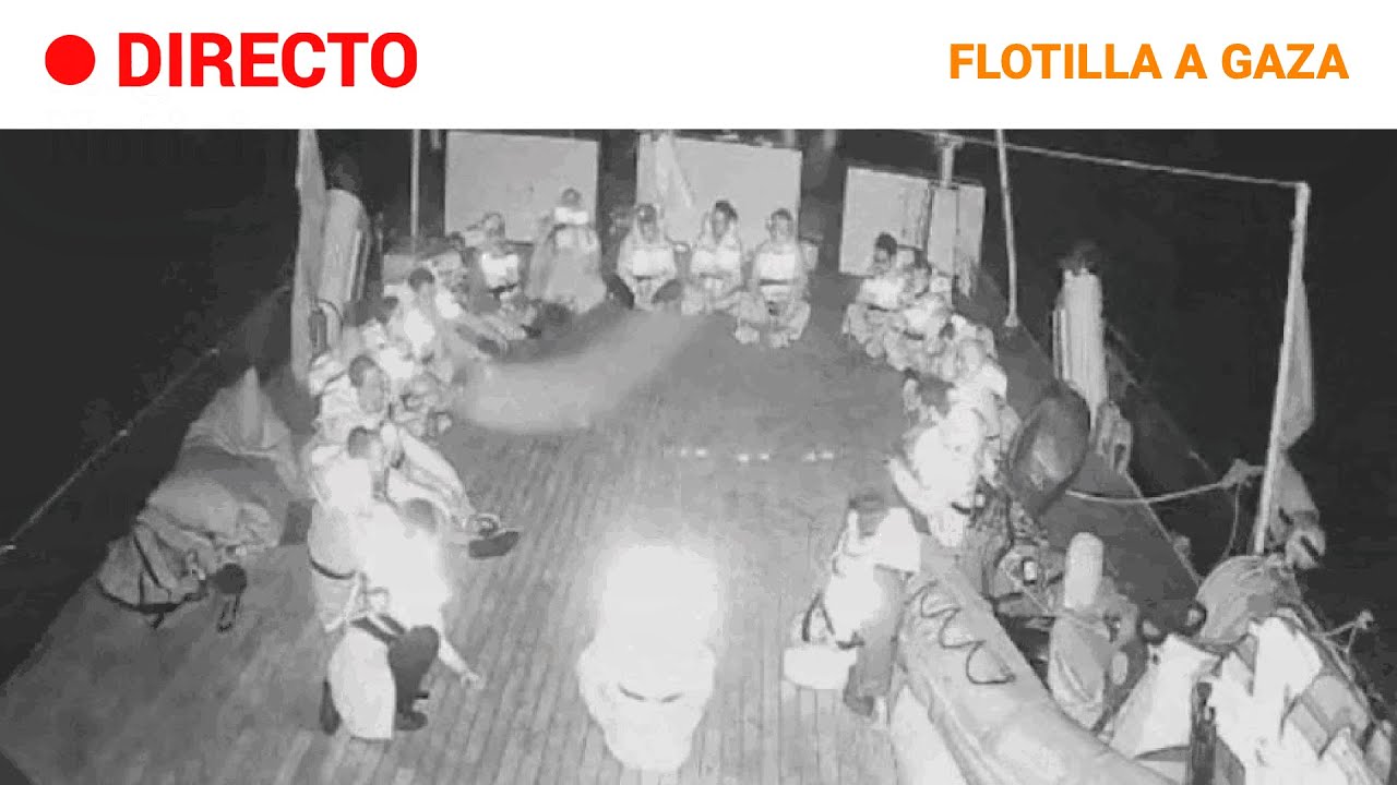 FLOTILLA A GAZA: ISRAEL intercepta varios barcos con BUQUES y CAÑONES de AGUA | RTVE
