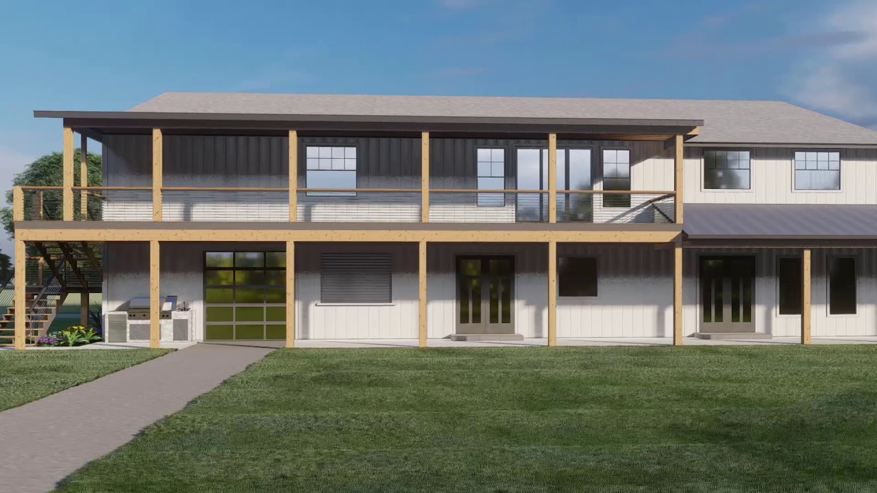 The Hathaway Flyover- Barndominium Shop House