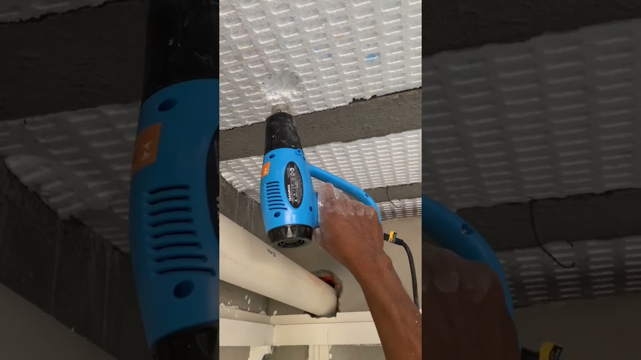 Vejam como &eacute; f&aacute;cil ancorar os arames para o forro de gesso na laje isopor #shorts