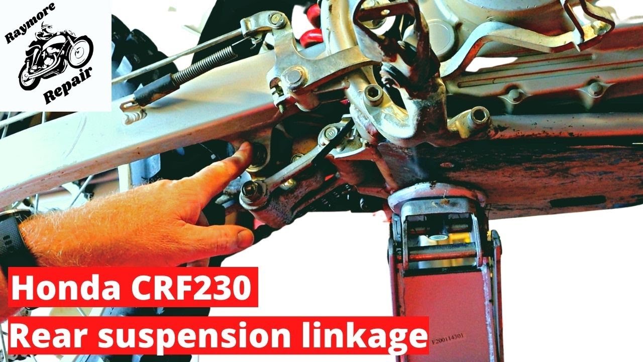 Honda CRF230 Rear Shock Linkage Clean and Lube. Forgotten maintenance.
