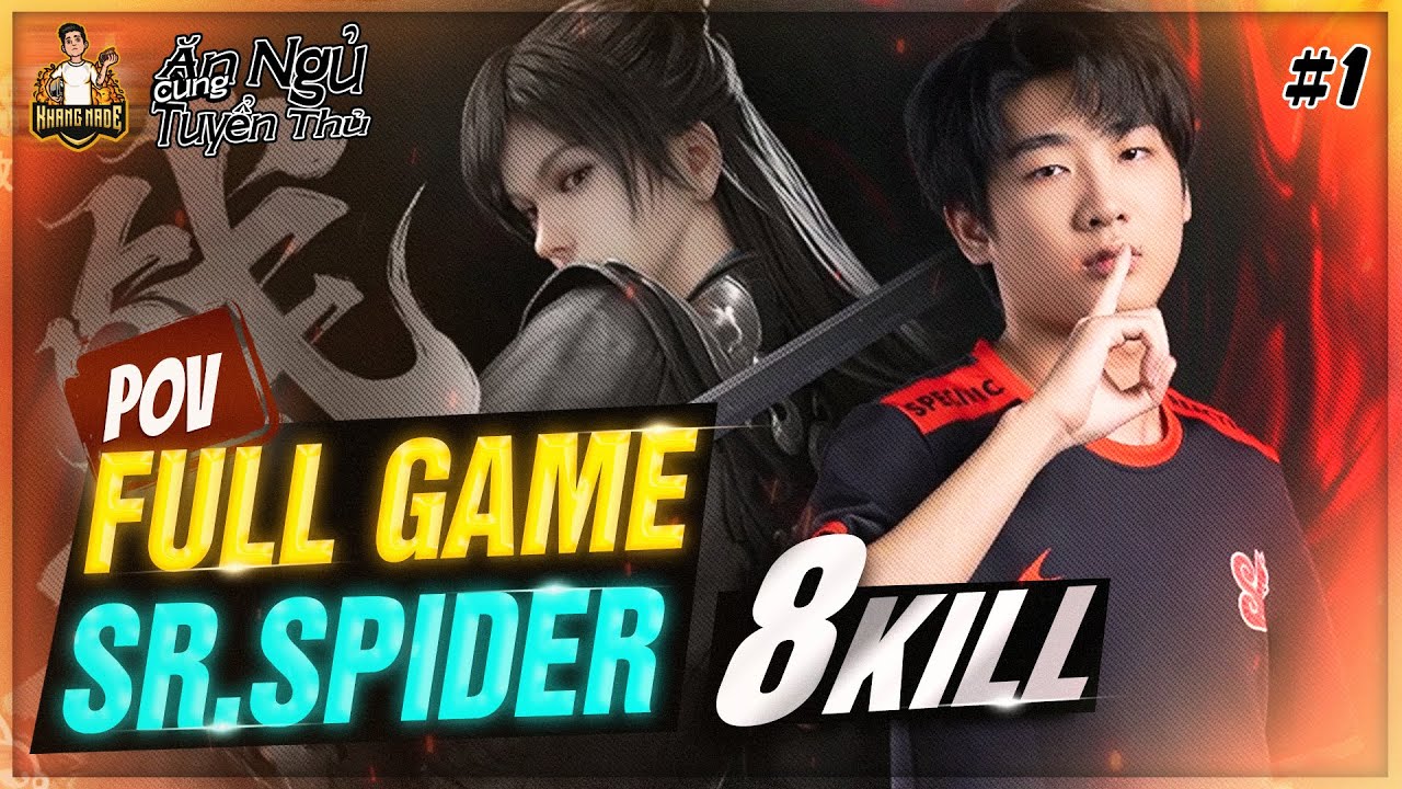 Ăn Ngủ Cùng Tuyển Thủ #1 - SR.SPIDER mang Justina Gu vào giải NBPL #naraka #anctt #khangnade