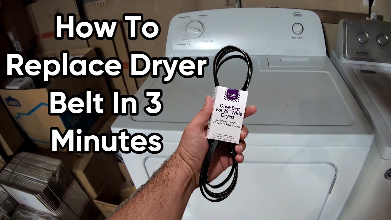 Easy Belt Replacement on Roper Whirlpool Front Load Dryer