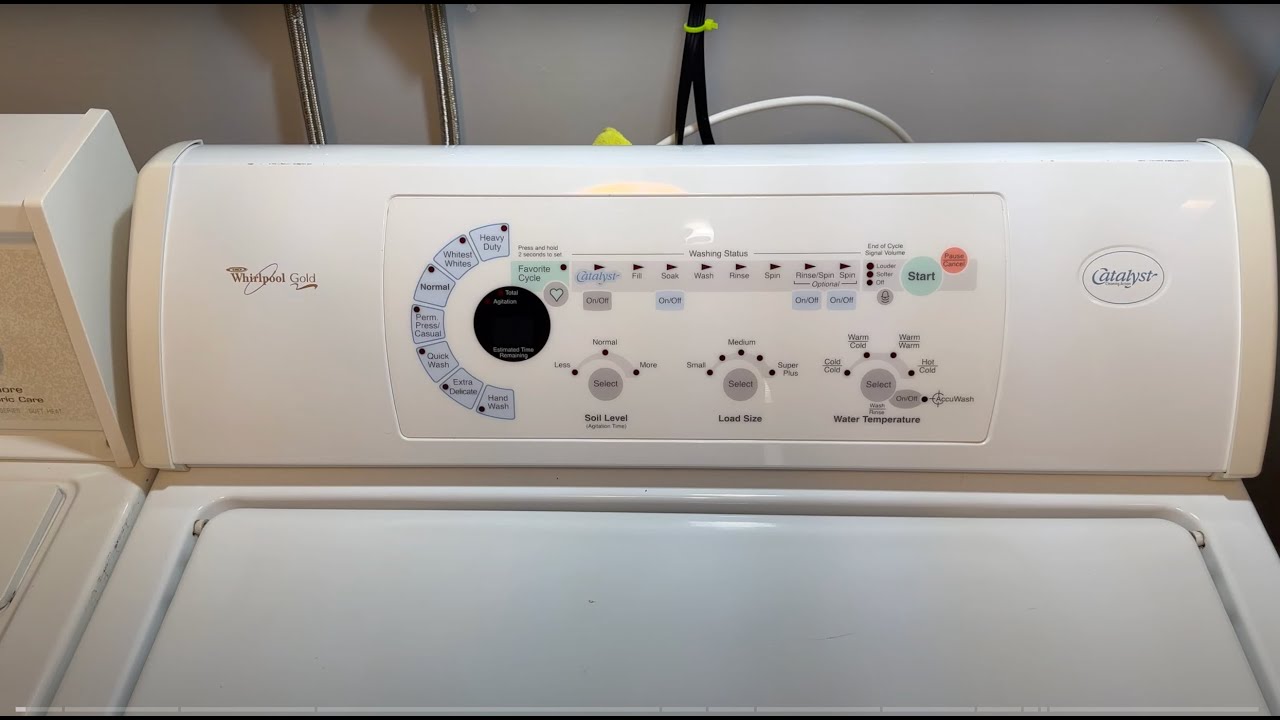 Whirlpool Gold Catalyst | Extra Large Load of Towels | Extended Spin