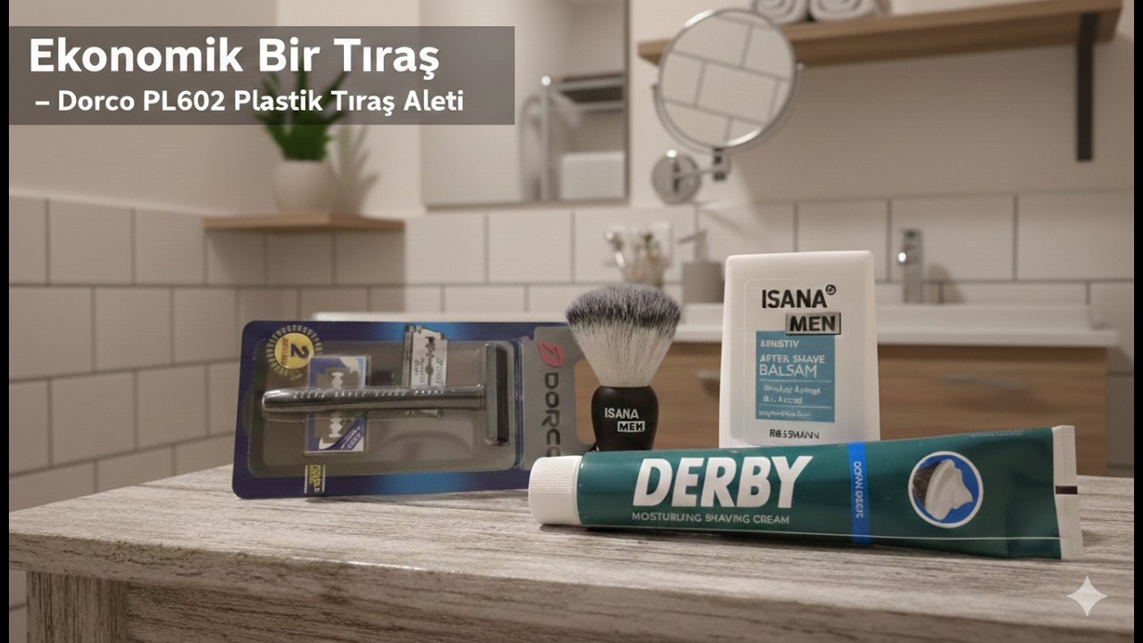 Ekonomik Bir Tıraş, Dorco PL602 Plastik Tıraş Aleti ve Isana Men Sentetik Fırça @Ekonomiktiras