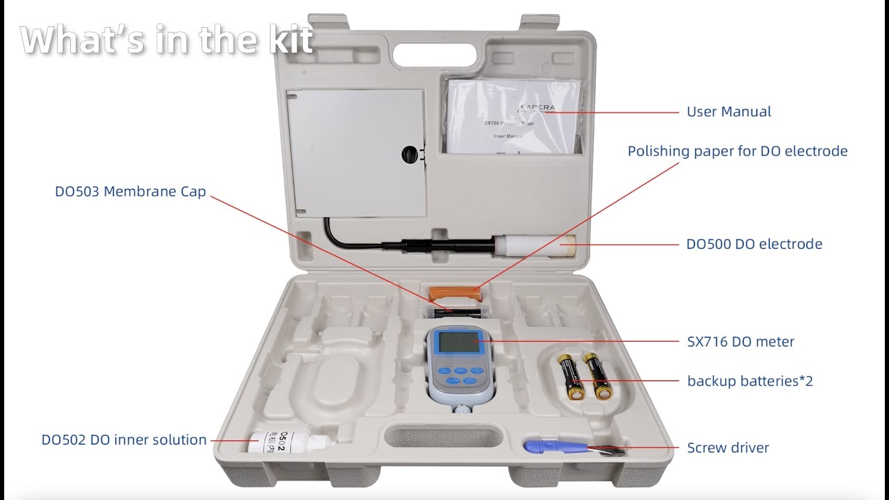 Apera SX716 Handheld DO Meter Kit Tutorial