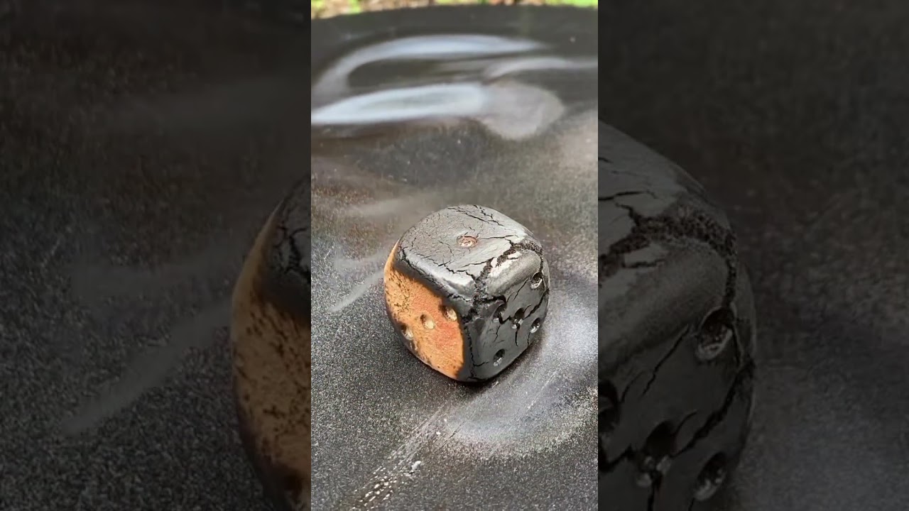 Burning a DICE BLOCK with a BLOWTORCH!!