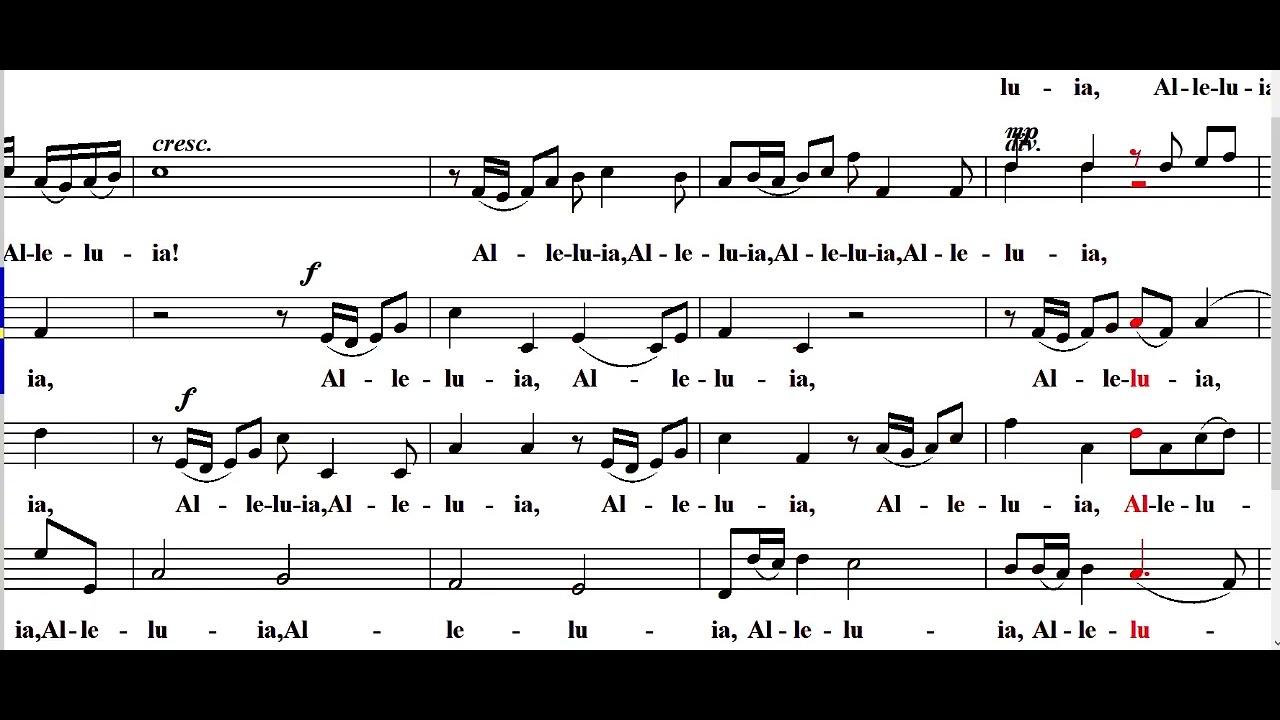 ALLELUIA (알렐루야)  Ralph Manuel (알토)