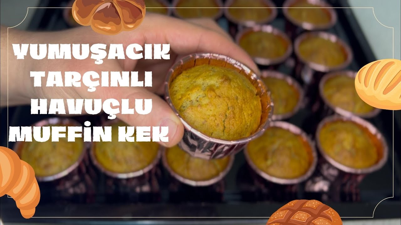 Yumuşacık Tarçınlı Havuçlu Muffin Kek 🧁 | Tam Ölçü