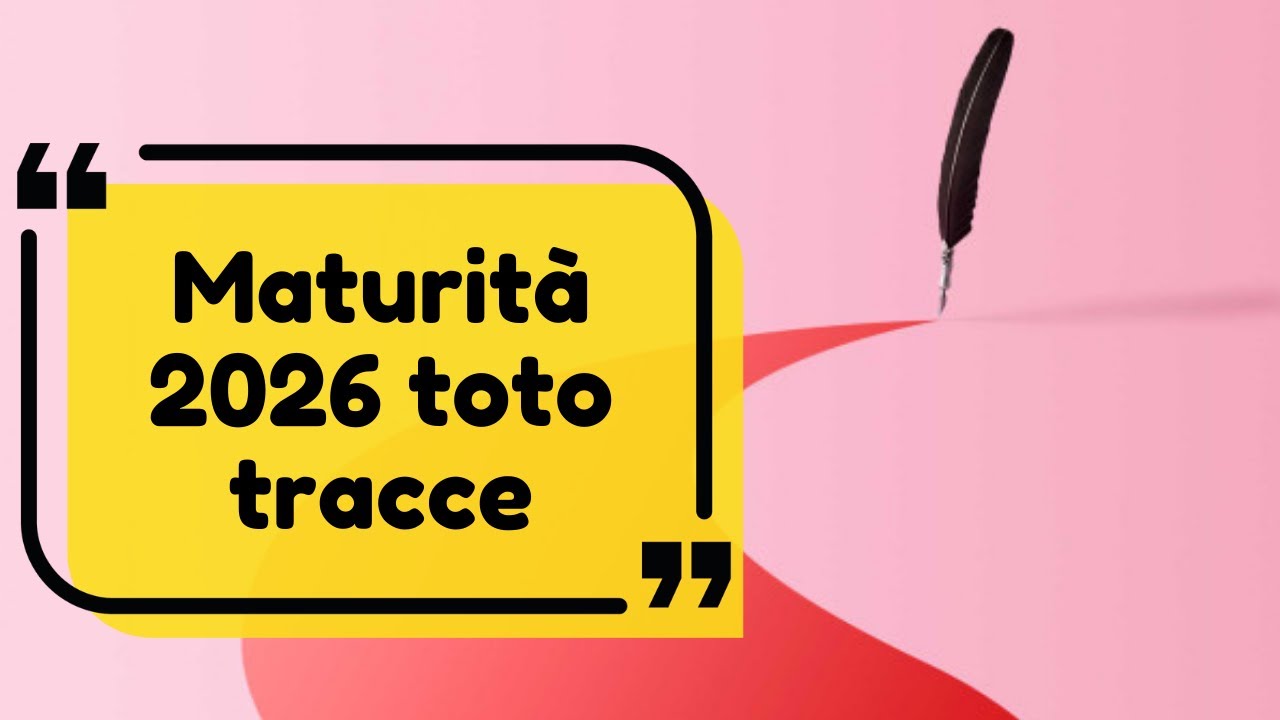 Maturit&agrave; 2026, prima prova di italiano e toto tracce