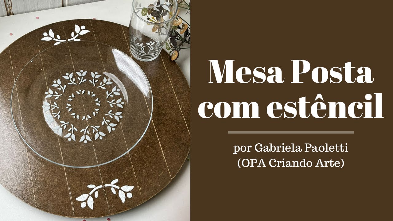 Live (09/06/25) - Mesa Posta com estêncil – com Gabriela Paoletti